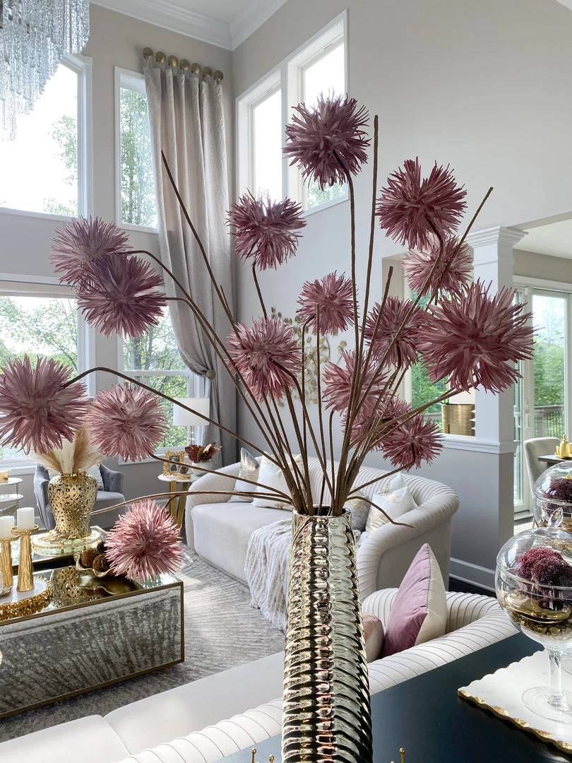 Inspire Me! Home Decor Soft Purple Allium Spray 3 Inspire Me! Home Decor Soft Purple Allium Spray