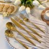 Inspire Me! Home Decor Shiny Gold Flatware Set (4 Sets Of 5)