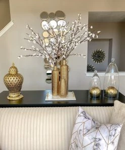 Inspire Me! Home Decor Gold Textured Ceramic Bottle Vases (2 Sizes) 8 Inspire Me! Home Decor Gold Textured Ceramic Bottle Vases (2 Sizes)