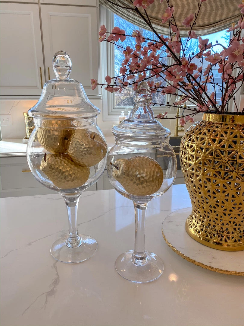 Inspire Me! Home Decor Matte Gold Large Ceramic Hammered Fruits (2 Styles) 5 Inspire Me! Home Decor Matte Gold Large Ceramic Hammered Fruits (2 Styles)
