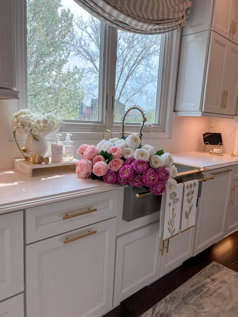 Inspire Me! Home Decor Real Touch Austin Rose (4 Colors) Floral Stems 4 Inspire Me! Home Decor Real Touch Austin Rose (4 Colors) Floral Stems