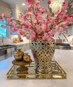 Inspire Me! Home Decor Round Beaded Wood Cake Stand (2 Sizes)