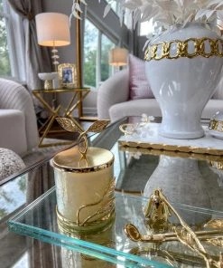 Inspire Me! Home Decor Gold Leaf Candle Bundle