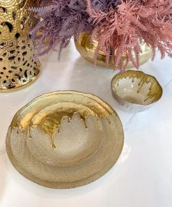 Inspire Me! Home Decor Gold Dipped Dinnerware Collection (Sold Separately)
