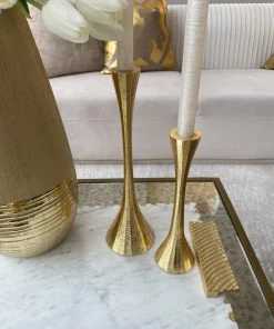 Inspire Me! Home Decor Geometric Candlesticks (2 Sizes And 2 Colors) 12 Inspire Me! Home Decor Geometric Candlesticks (2 Sizes And 2 Colors)