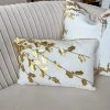 Inspire Me! Home Decor Gold Poinsettia Branch Pillow (2 Colors)
