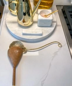 Inspire Me! Home Decor Gold Flower Petal Spoon Rest ( 2 Sizes )