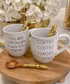Inspire Me! Home Decor Coffee Coffee + More Coffee Mug KITCHEN