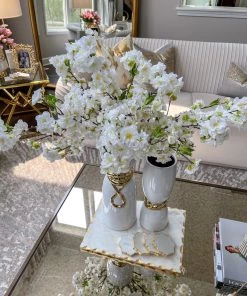 Inspire Me! Home Decor Floral Stems 18" Cherry Blossom Stem (3 Colors)