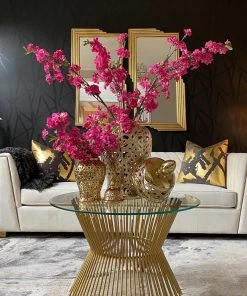 Inspire Me! Home Decor Ginger Jars Gold Beaded Ginger Jar (2 Sizes)