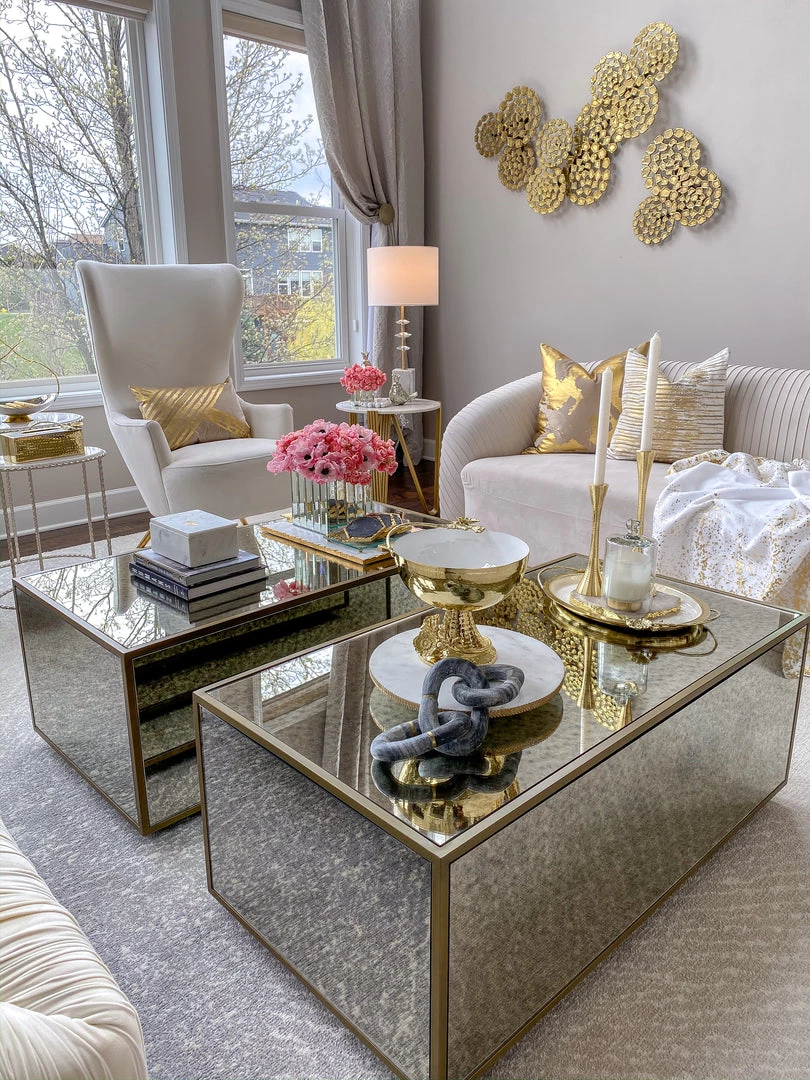 Inspire Me! Home Decor White Marble Round Lazy Susan W/ Gold Textured Edge 6 Inspire Me! Home Decor White Marble Round Lazy Susan W/ Gold Textured Edge