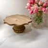 Inspire Me! Home Decor KITCHEN Unique Beaded Wood Cake Stand