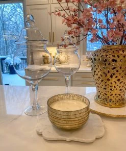 Inspire Me! Home Decor Glass Stem Jar (2 Sizes) Jars