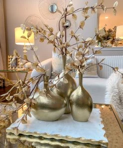 Inspire Me! Home Decor Slim Neck Hammered Texture Vase (3 Sizes)