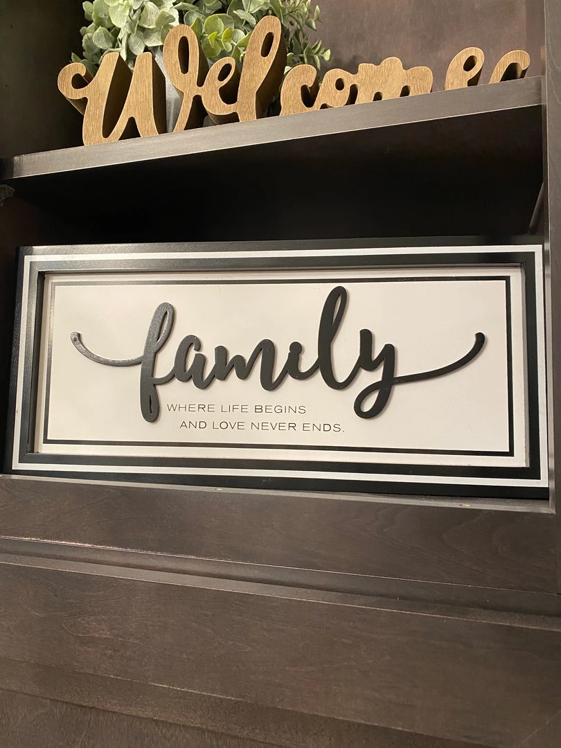 Inspire Me! Home Decor Black And White Wooden Home Signs (2 Styles) WALL ART & MIRRORS 3 Inspire Me! Home Decor Black And White Wooden Home Signs (2 Styles) WALL ART & MIRRORS