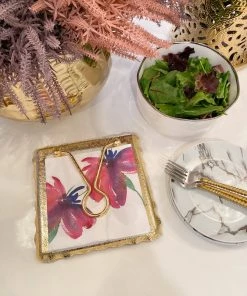 Inspire Me! Home Decor Decorative Square Lunch Napkins (9 Patterns)