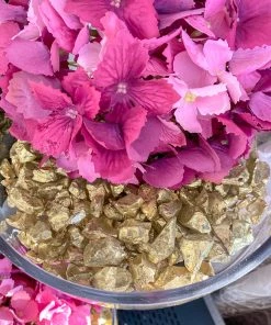 Inspire Me! Home Decor Jar Of Large Gold Chunk Vase Fillers