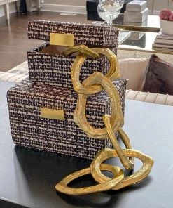 Inspire Me! Home Decor Black And White Decorative Boxes (Set Of 2)