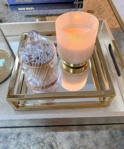 Inspire Me! Home Decor Glass Cloche With White Tip Matches