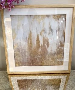 Inspire Me! Home Decor Gold Framed 2 Piece Art Set