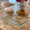 Inspire Me! Home Decor Rectangular Pyrex With Gold Branch Detailed Holder 1 Inspire Me! Home Decor Rectangular Pyrex With Gold Branch Detailed Holder