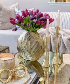 Inspire Me! Home Decor Real Touch Tulip Bouquet (8 Colors)