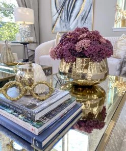 Inspire Me! Home Decor Wide Rimmed Gold Bowl (2 Sizes)