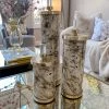 Inspire Me! Home Decor Marbled Pattern Decorative Jars (3 Sizes Available)