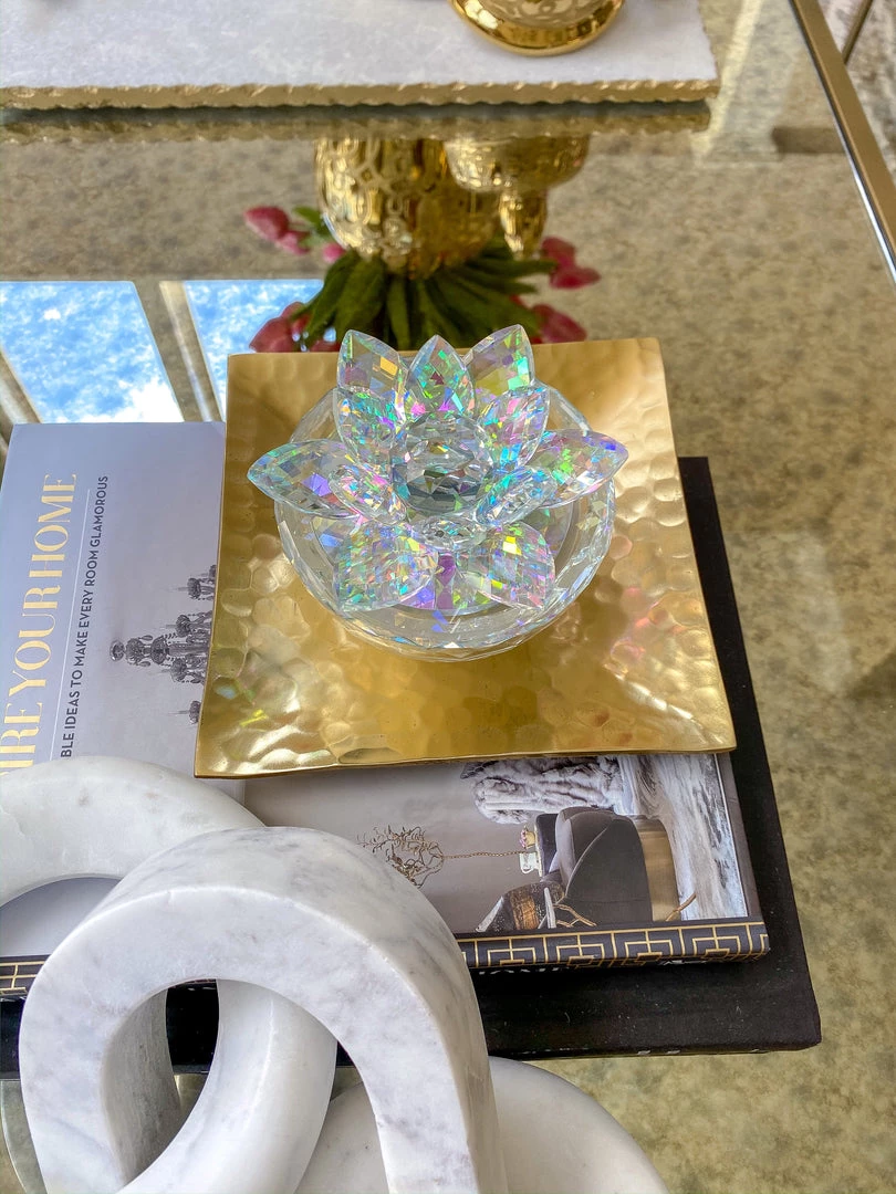 Inspire Me! Home Decor Crystal Lotus Top Candle (2 Colors) 10 Inspire Me! Home Decor Crystal Lotus Top Candle (2 Colors)