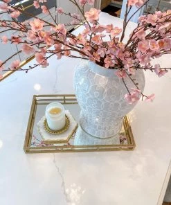 Inspire Me! Home Decor Marble Hexagon Trivet W/ Gold Edge 9 Inspire Me! Home Decor Marble Hexagon Trivet W/ Gold Edge