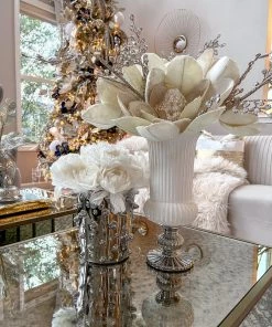 Inspire Me! Home Decor Gold White Linear Vase (2 Colors)