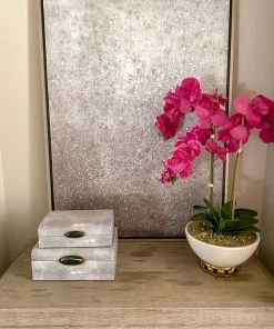 Inspire Me! Home Decor Silver Shimmer Wall Art