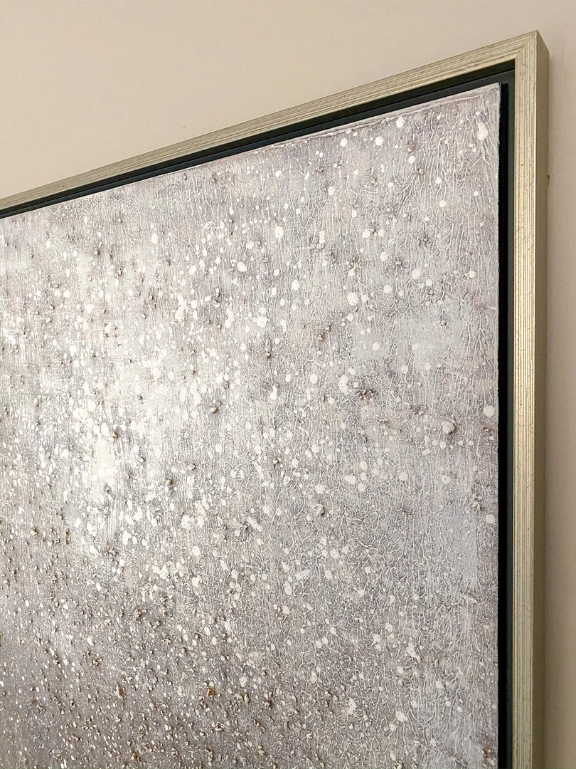 Inspire Me! Home Decor Silver Shimmer Wall Art 6 Inspire Me! Home Decor Silver Shimmer Wall Art