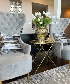 Inspire Me! Home Decor Floral Stems 27" White Real Touch Tulip Stem 9 Inspire Me! Home Decor Floral Stems 27