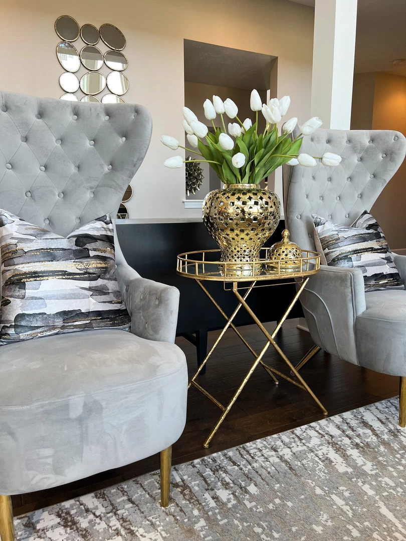 Inspire Me! Home Decor Floral Stems 27" White Real Touch Tulip Stem 6 Inspire Me! Home Decor Floral Stems 27" White Real Touch Tulip Stem