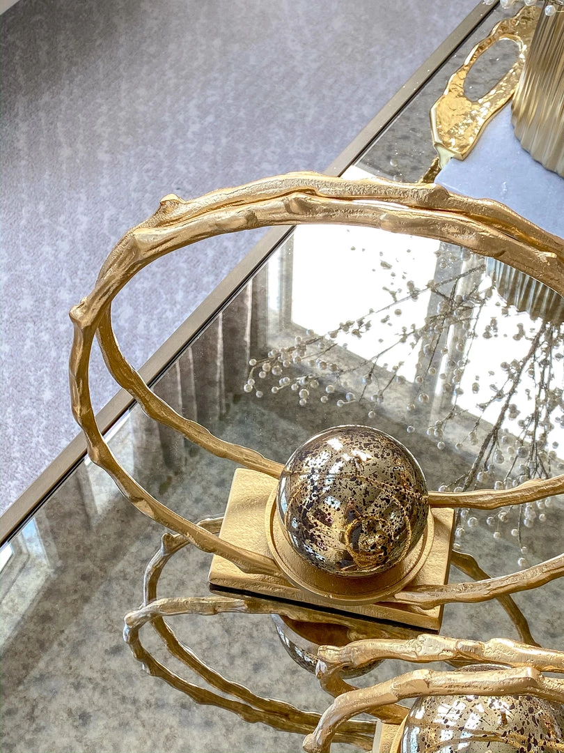 Inspire Me! Home Decor Circular Gold Metal Candle Holder (2 Sizes) 5 Inspire Me! Home Decor Circular Gold Metal Candle Holder (2 Sizes)