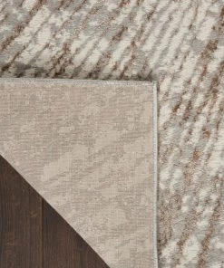 Nourison Metallic Abstract Area Rug Style 1 - Grey/Mocha (4 Sizes)