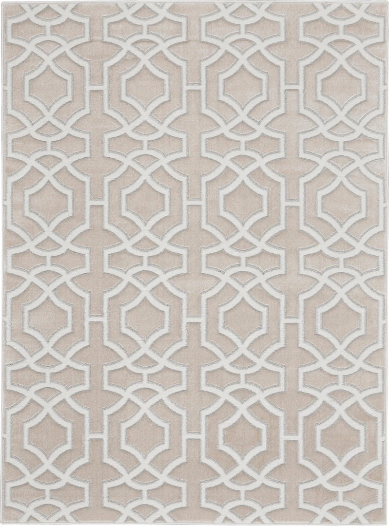 Nourison Joli Area Rug - Beige/White (3 Sizes) 4 Nourison Joli Area Rug - Beige/White (3 Sizes)