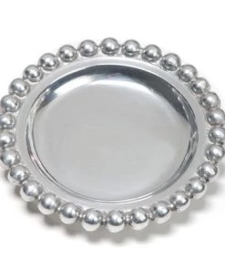 Inspire Me! Home Decor Beaded Round Decorative Plate (2 Colors)