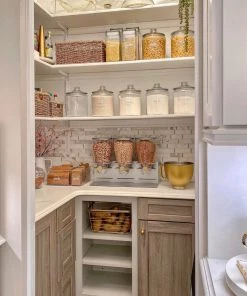 Inspire Me! Home Decor Large White Script Pantry Labels