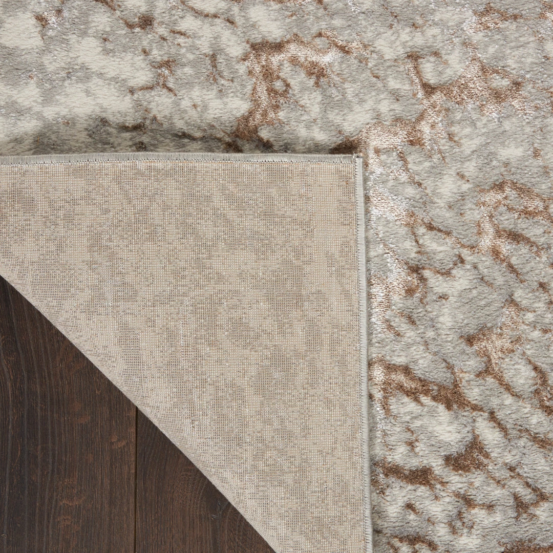 Nourison Metallic Abstract Area Rug Style 2 - Grey/Mocha (4 Sizes) PILLOWS, RUGS, & THROWS 6 Nourison Metallic Abstract Area Rug Style 2 - Grey/Mocha (4 Sizes) PILLOWS, RUGS, & THROWS