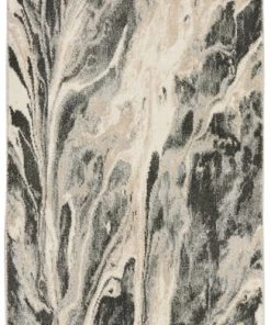 Nourison PILLOWS, RUGS, & THROWS Elegance Area Rug - Charcoal/Grey/Beige (10 Sizes)